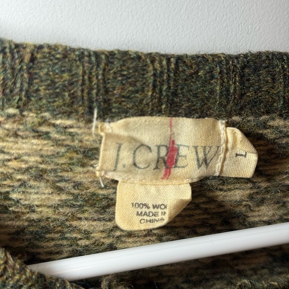 Vintage J Crew Birdseye 100% Wool Sweater. Casual, Preppy, Pullover Crewneck. M - Picture 3 of 10